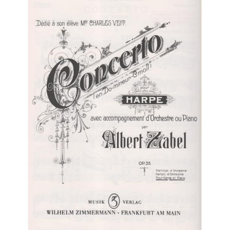 Zabel Albert - Concerto (partie harpe)