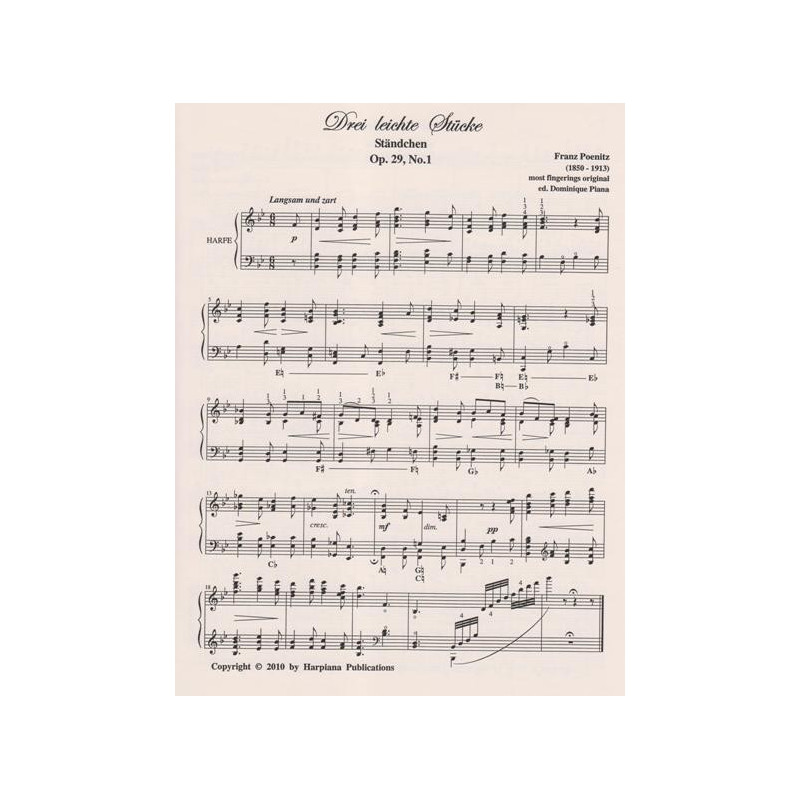 Poenitz Franz - Drei leichte St