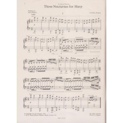 Burgon Geoffrey - 3 Nocturnes for harp