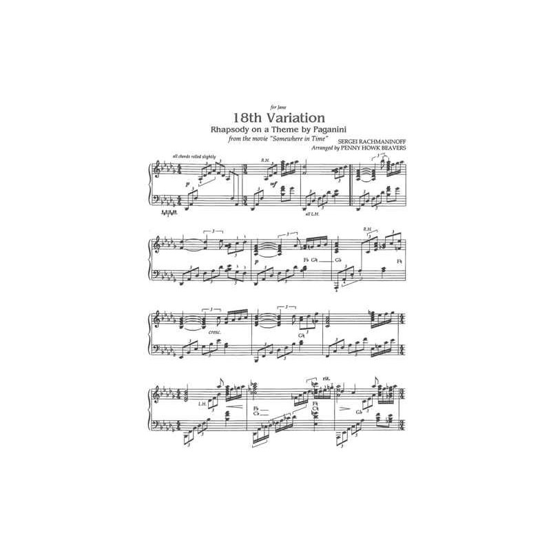 Rachmaninoff Sergei - 18th Variation - Rhapsody on a Theme by Paganini