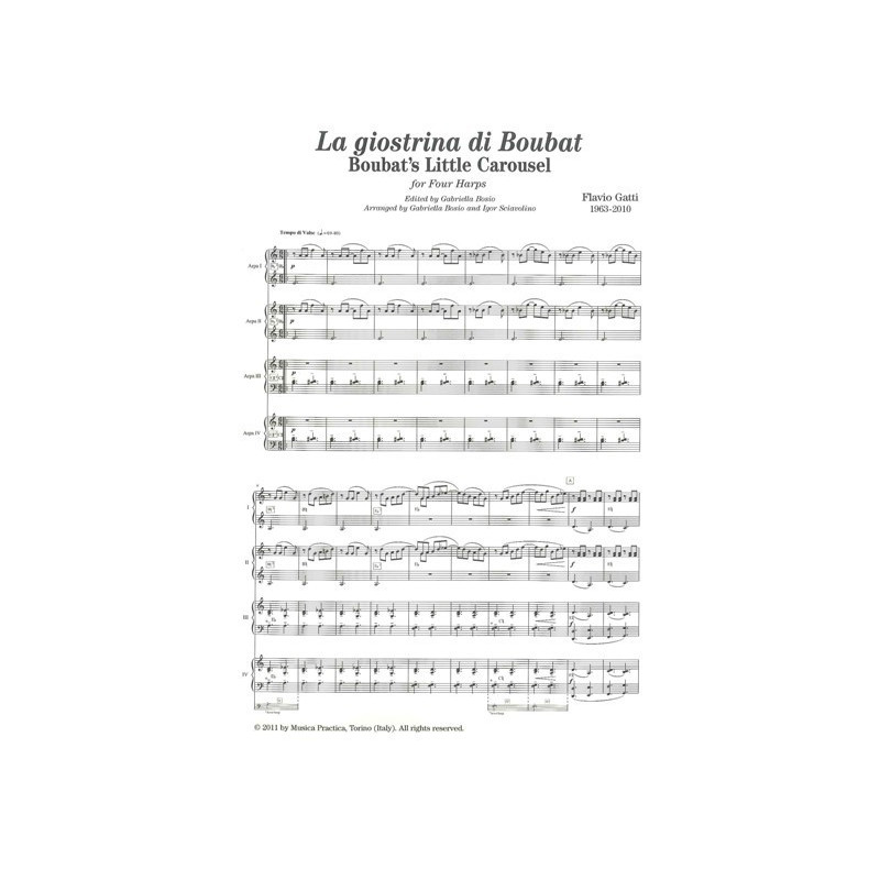 Gatti Flavio - La giostrina di Boubat (four harps)