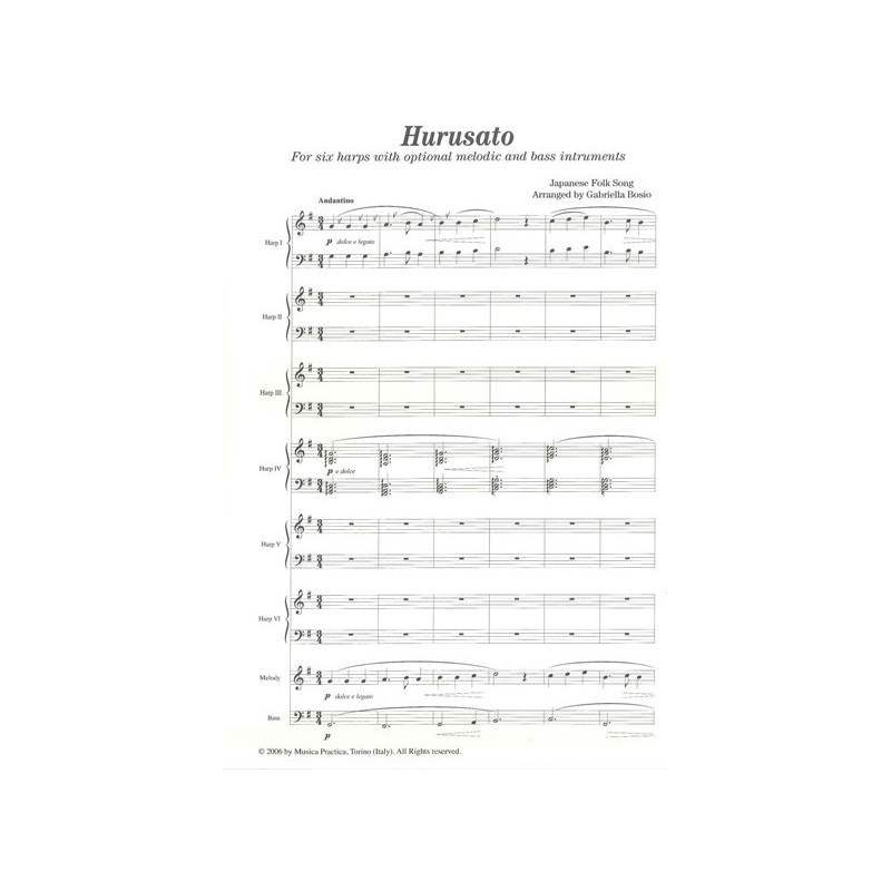 Bosio Gabriella - Hurusato Sunayama (harp ensemble)