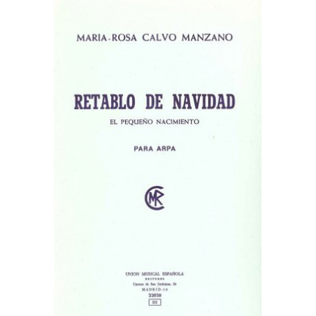 Calvo Manzano Maria Rosa - Retablo de la navidad