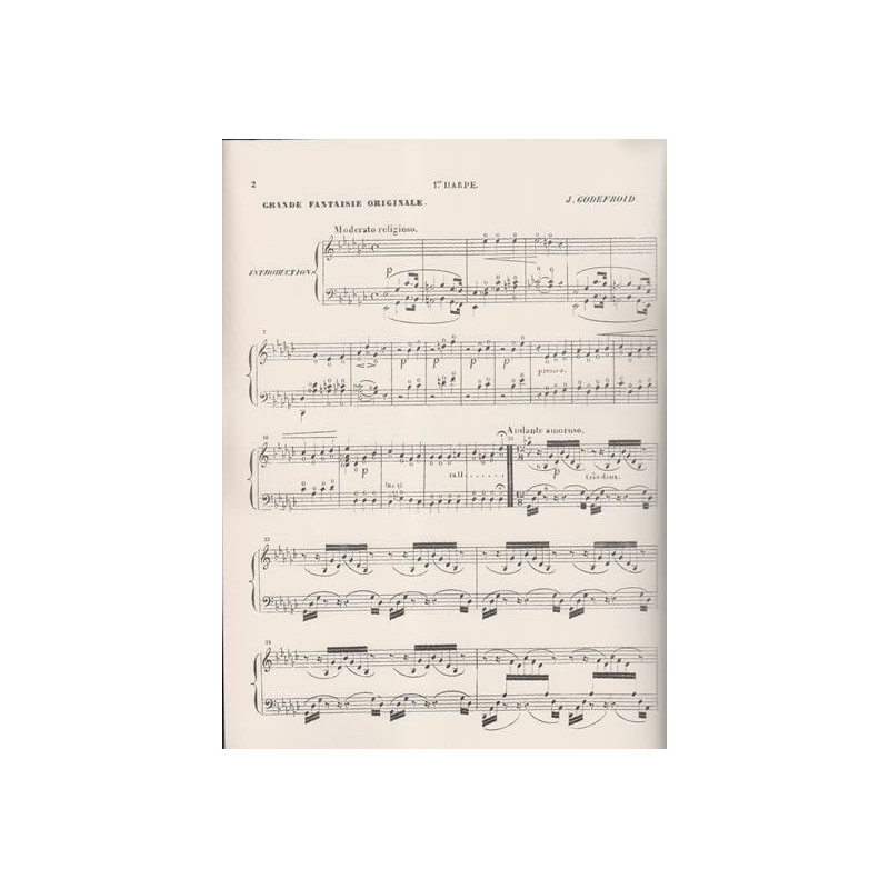 Godefroid Jules - Grand fantaisie originale pour deux harpes