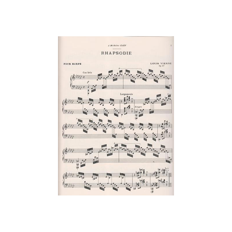 Vierne Louis - Rhapsodie Op. 25