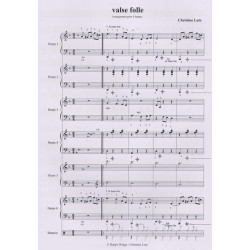 Lutz Christine - Valse folle (6 harpes)