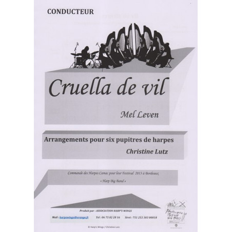 Leven Mel - Lutz Christine - Cruella de vil (6 harpes)