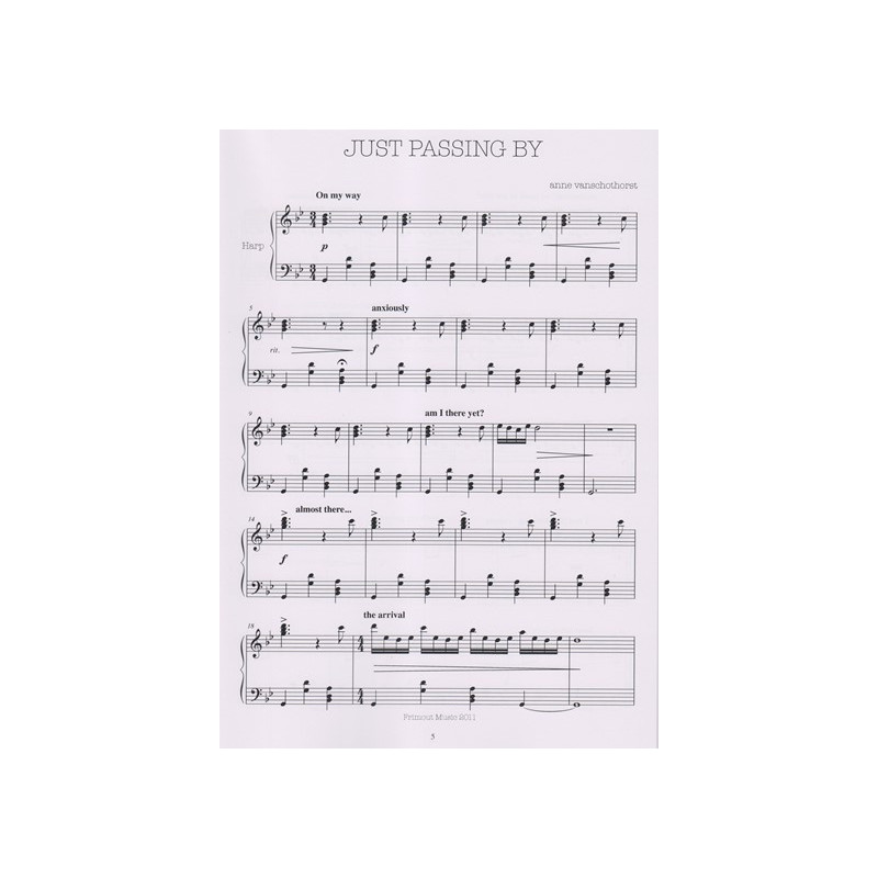 Vanschothorst Anne - 5 Originals for Harp solo