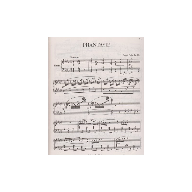 Fuchs Robert - Phantasie for the harp Op. 85