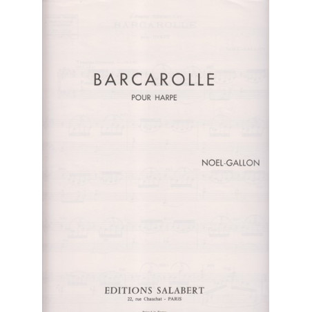 Gallon Noel - Barcarolle