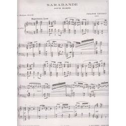 Gaubert Philippe - Sarabande pour harpe