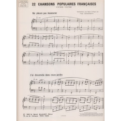 Giovaninetti Frank - 22 chansons populaires françaises pour harp