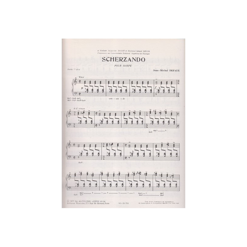 Defaye Jean-Michel - Scherzando