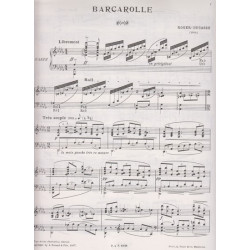 Ducasse Roger - Barcarolle (à Monsieur A. Hasselmans)