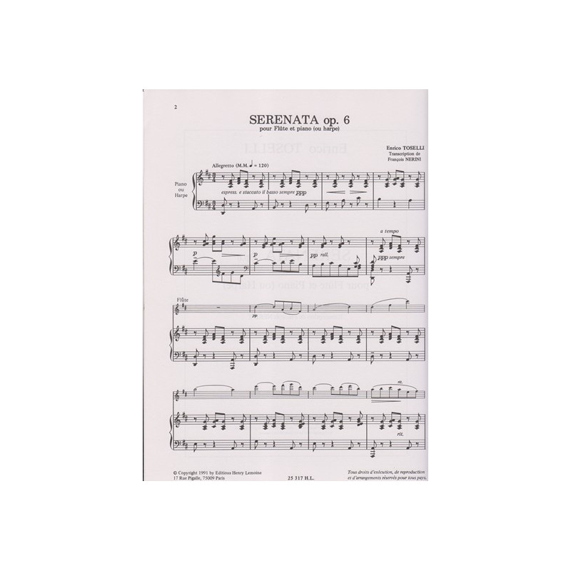 Toselli Enrico - Serenata op.6