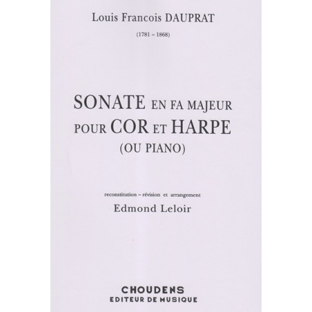 Dauprat Louis François - Sonate (cor & harpe ou piano)