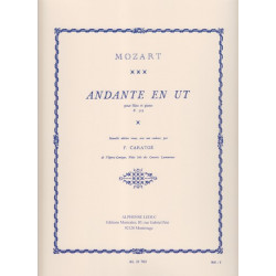 Mozart Wolfgang Amadeus - Andante en ut, K 315 (flûte & harpe)