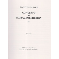 Oosten Roel van - Concerto for harp and Orchestra (Score)
