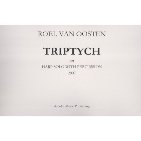 Oosten Roel van - Triptych (harp & percussion)