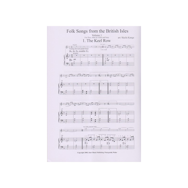 Kanga Skaila - Folk Songs from the British Isles Vol. 1 (flûte, violon ou hautbois & harpe)