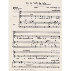 Auber Daniel-François-Esprit - Duo de la neige (tenor and soprano with harp or piano)