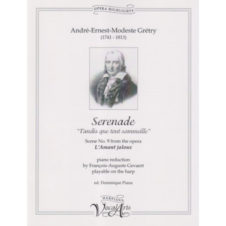 Grétry André-Ernest-Modest - Sérénade (voice and harp or piano)