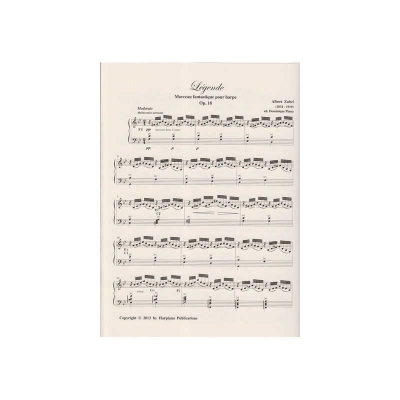 Zabel Albert - Légende (pour harpe)