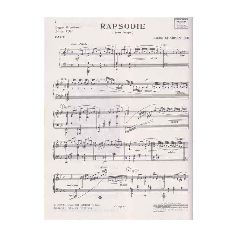 Charpentier Louise - Rapsodie