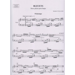 Vuillaume Michelle - Bleuets (pour harpe)