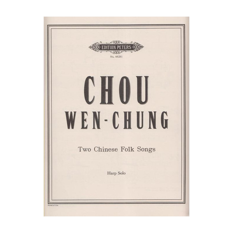 Chou Wen-Chung - 2 Chinese folk songs