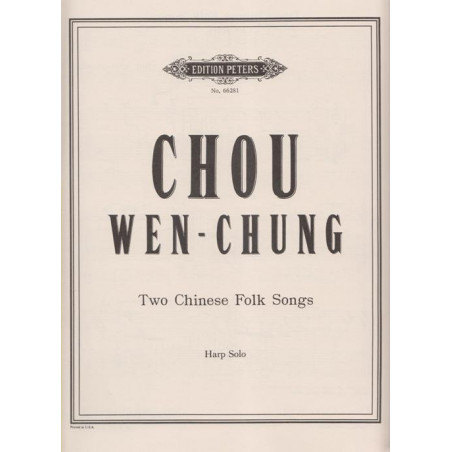 Chou Wen-Chung - 2 Chinese folk songs