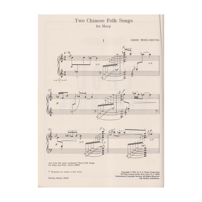 Chou Wen-Chung - 2 Chinese folk songs