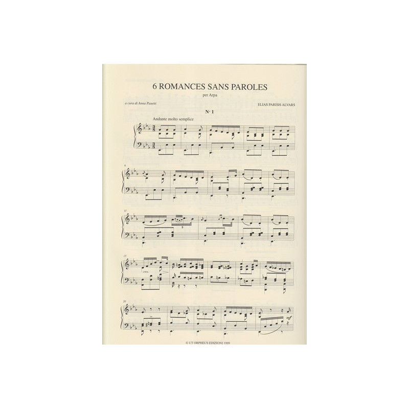 Parish Alvars Elias - 6 Romances sans paroles
