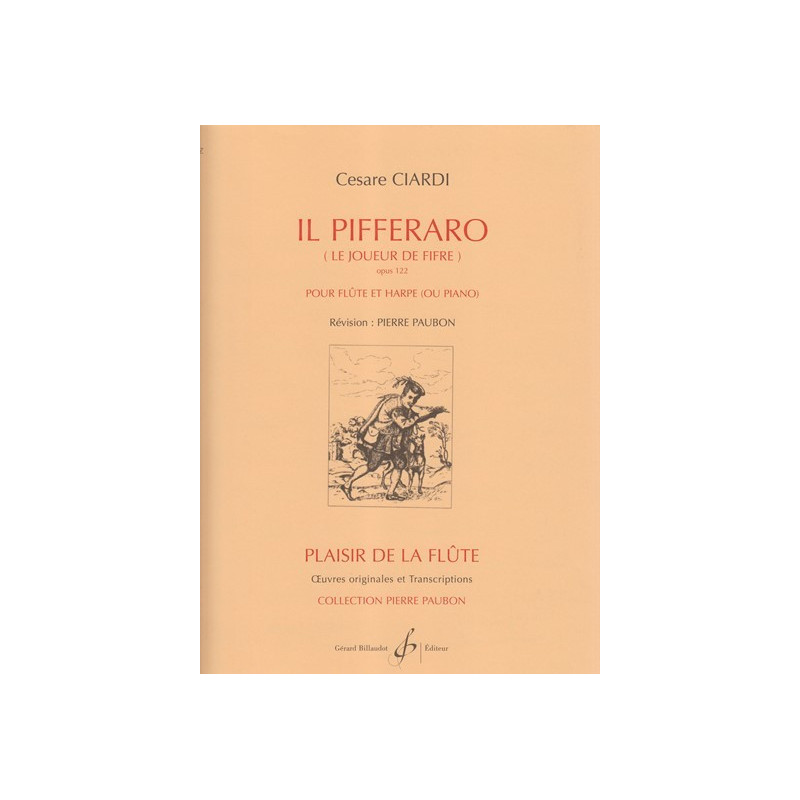 Ciardi Cesare - Il Pifferaro (Le joueur de fifre)(flûte & harpe ou piano)