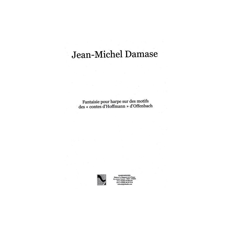 Téléchargement - Damase Jean-Michel - Fantaisie pour harpe sur des motifs  des "Contes d'Hoffmann" d'Offenbach