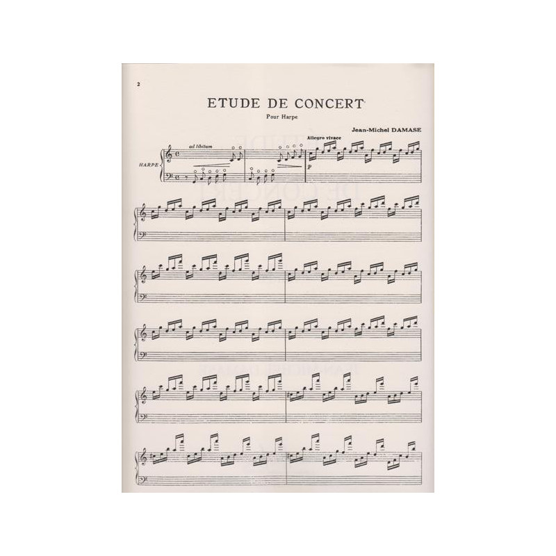 Damase Jean-Michel - Etude de concert