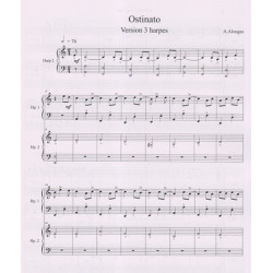 Alouges Agnès - Ostinato (3 harpes)