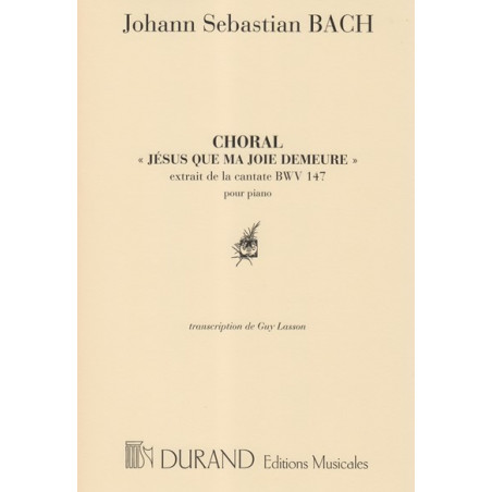 Bach Johann Sebastian - Choral de la cantate BWV 147 (piano)