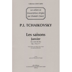 Tchaikovsky Piotr Ilitch - Bernard Mathilde - Au coin du fau Op.37 N°1 (flûte, alto & harpe)