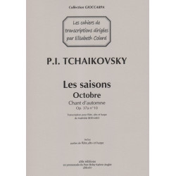 Tchaikovsky Piotr Ilitch - Bernard Mathilde - Chant d'automne Op.37 N°10 (flûte, alto & harpe)