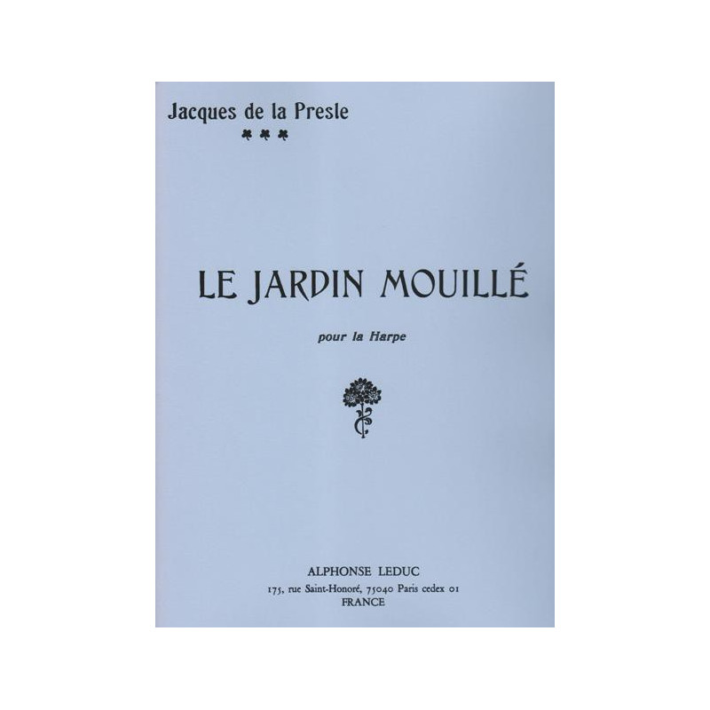 de la Presle Jacques - Le jardin mouill
