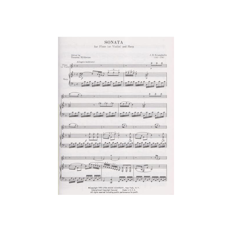 Krumpholtz Jean-Baptiste - Sonate (fl