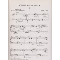 Haydn Joseph - Sonate en mi menor para arpa