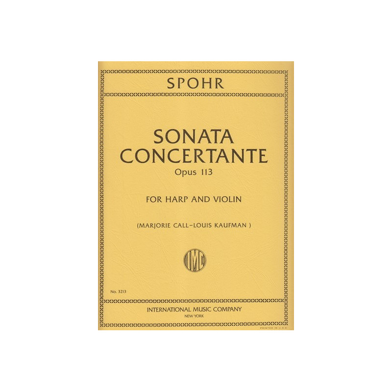 Spohr Louis - Sonate concertante op. 113 (Violon & harpe)