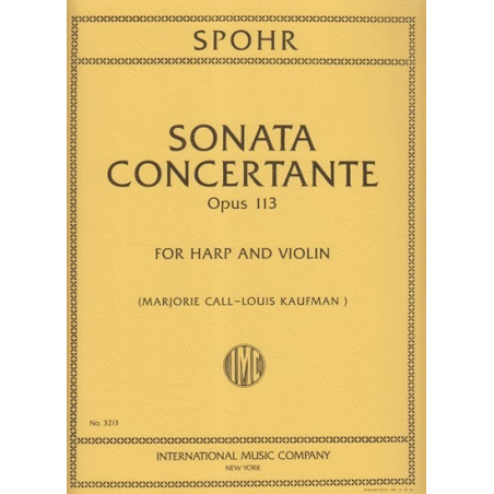 Spohr Louis - Sonate concertante op. 113 (Violon & harpe)
