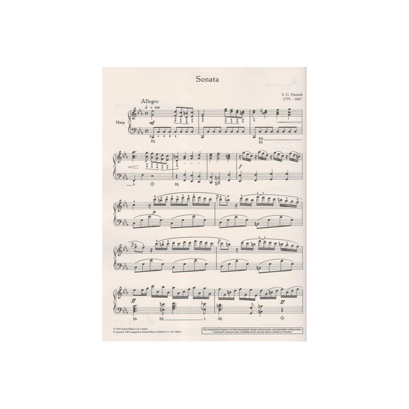 Dussek Sophia Giustani - Sonate en do m (Sonata in C minor)