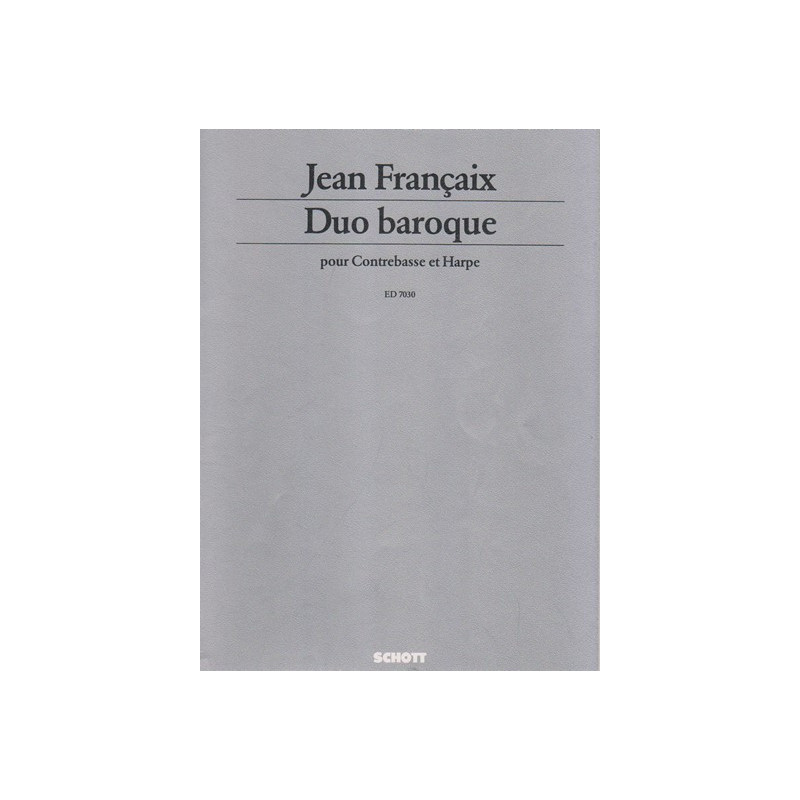 Françaix Jean - Duo baroque (contrebasse & harpe)