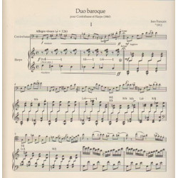 Françaix Jean - Duo baroque (contrebasse & harpe)