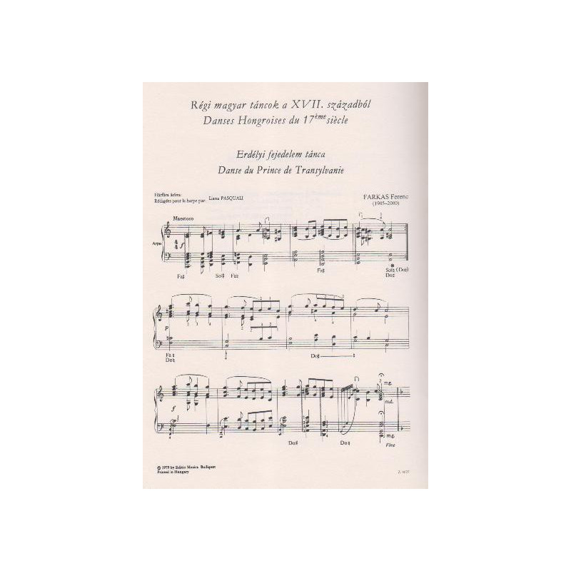 Farkas Ferenc - Danses Hongroises du 17