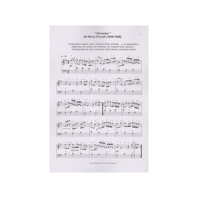 Gourlaouen Armelle - Recueil pour harpe troubadour vol 2